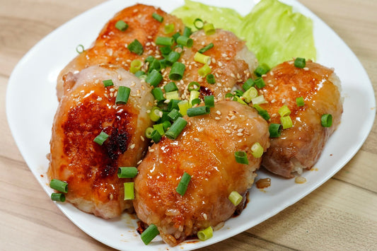 マエポーのとろ~り豚肉巻きおにぎり