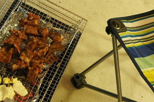 やっぱり炭火焼き☆　B.B.Q.用アルミホイル？！片付けがらくちん