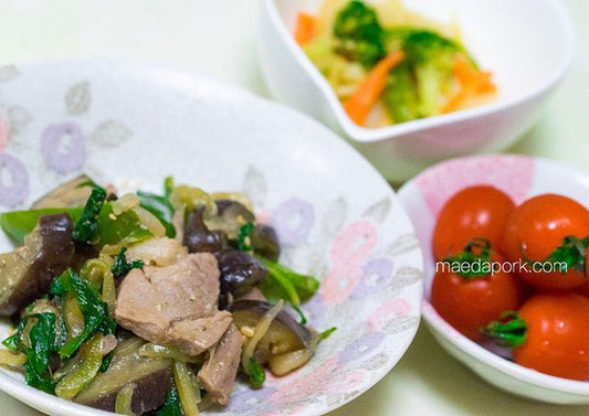 秋茄子と豚肉の味噌炒め