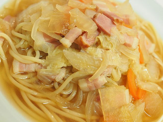 近頃のうちごはん！豚丼とスープスパ
